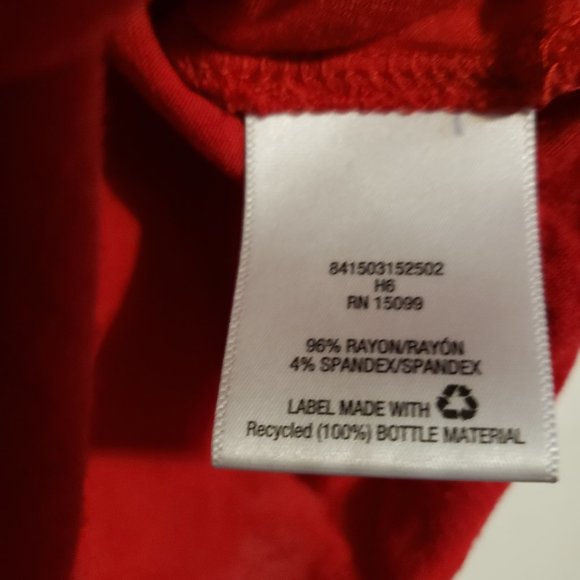 Women's red beaded top 2x - Picture 2 of 4